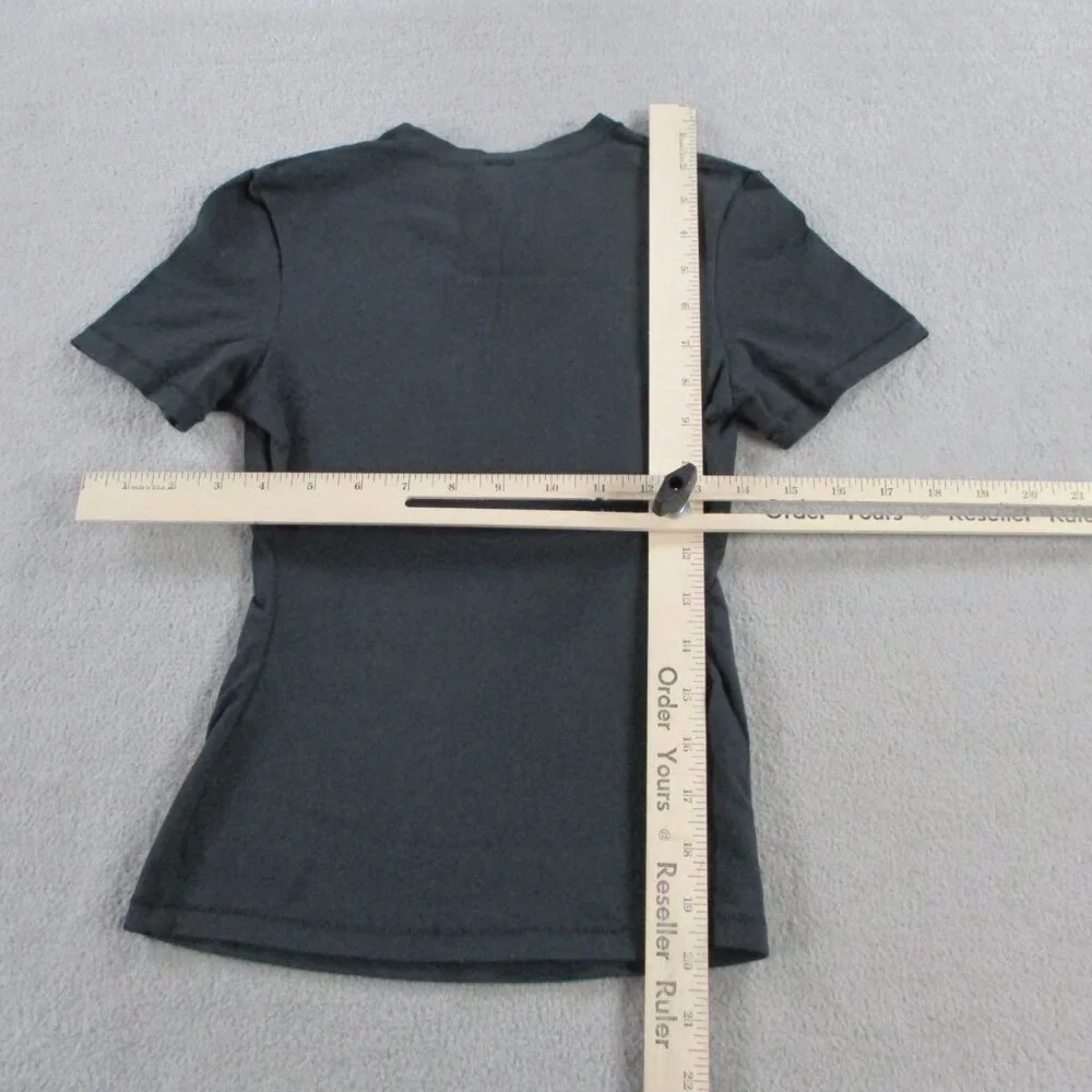 SKIMS Cotton Jersey T Shirt Womens XS Soot Black Crewneck Classic Casual Tee NWT - Picture 7 of 10